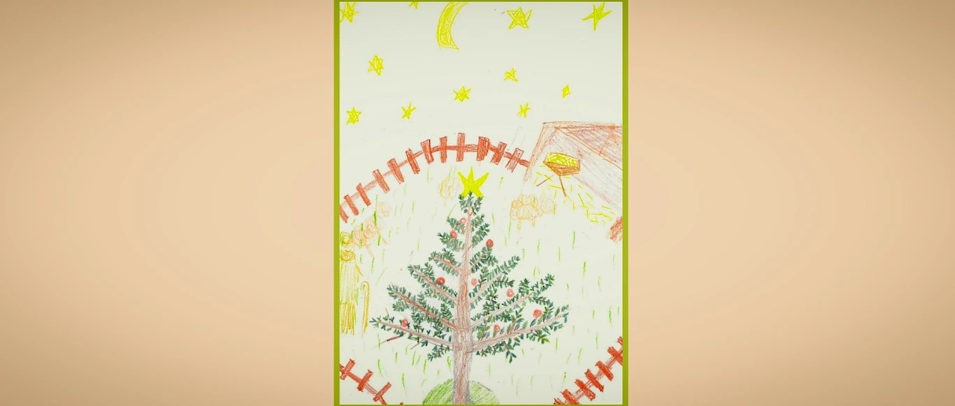 Unser schönster Weihnachtsbaum – Platz 3 des Malwettbewerbs